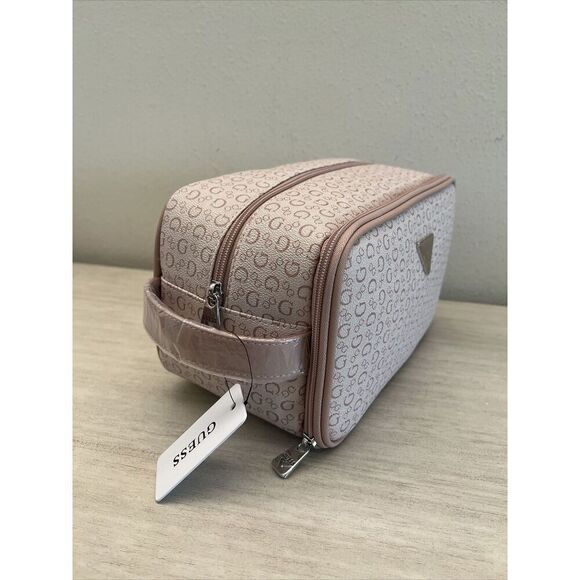 GUESS V7200082 LIGHT ROSE TOILETRY JUNCTION TRAVEL CASE DOPP BAG LOGO - Picture 10 of 10
